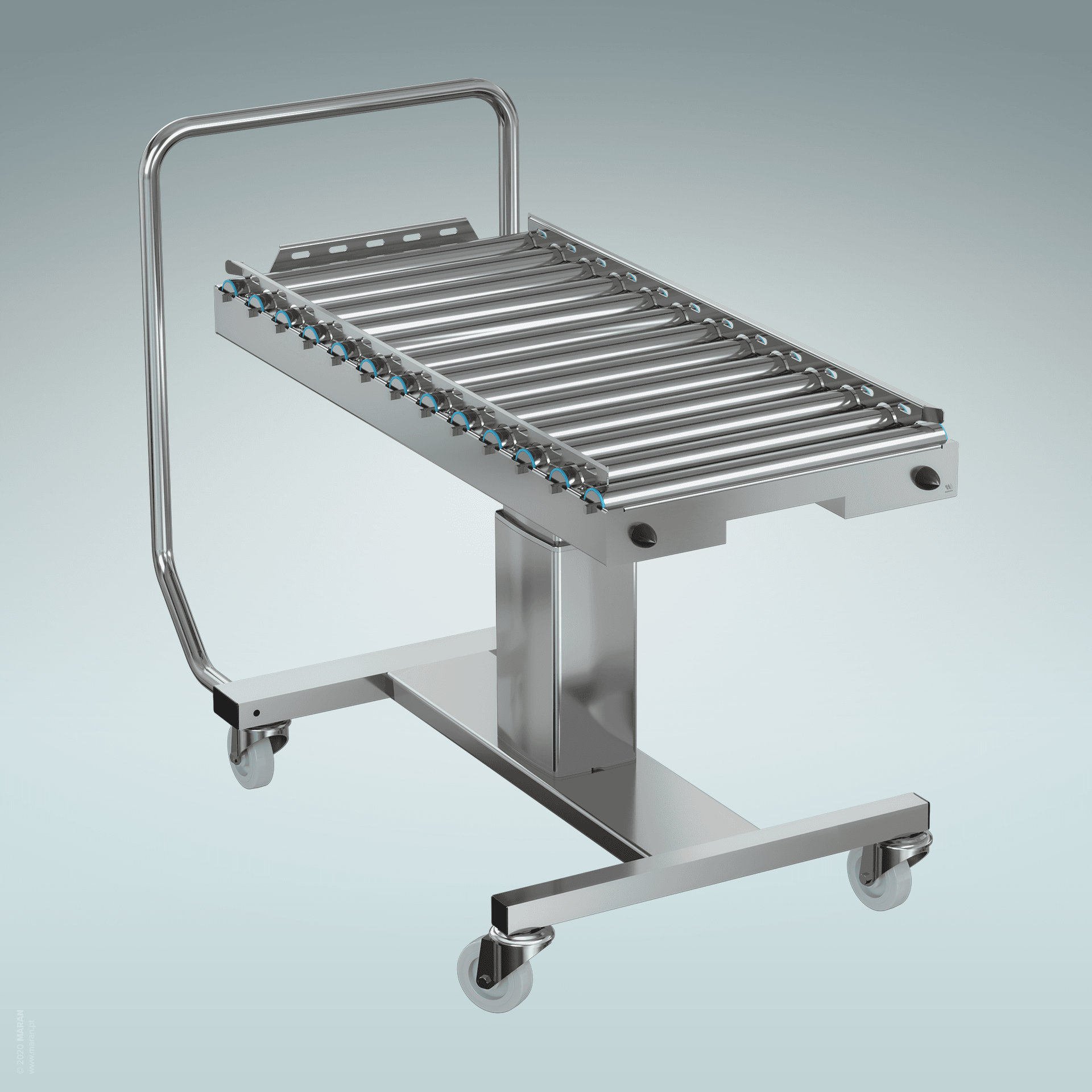 Electric Hospital Support Trolley with Rollers